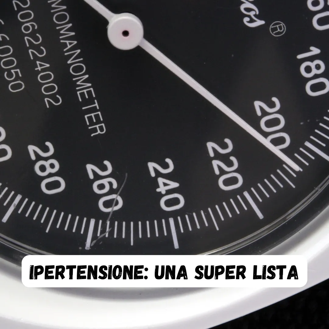 ipertensione arteriosa una super lista